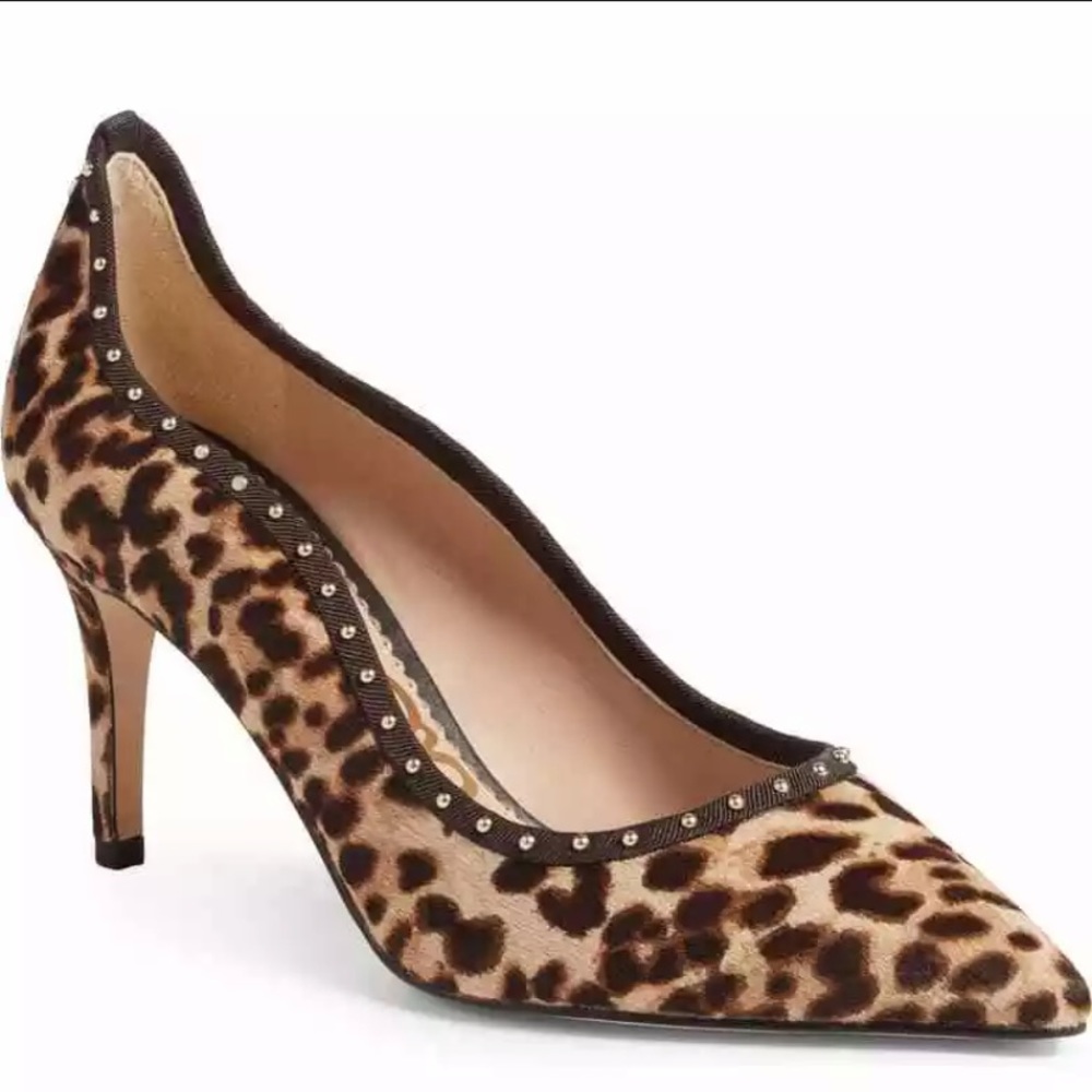 NEW Sam Edelman Tiana Pump Leopard Print Heels